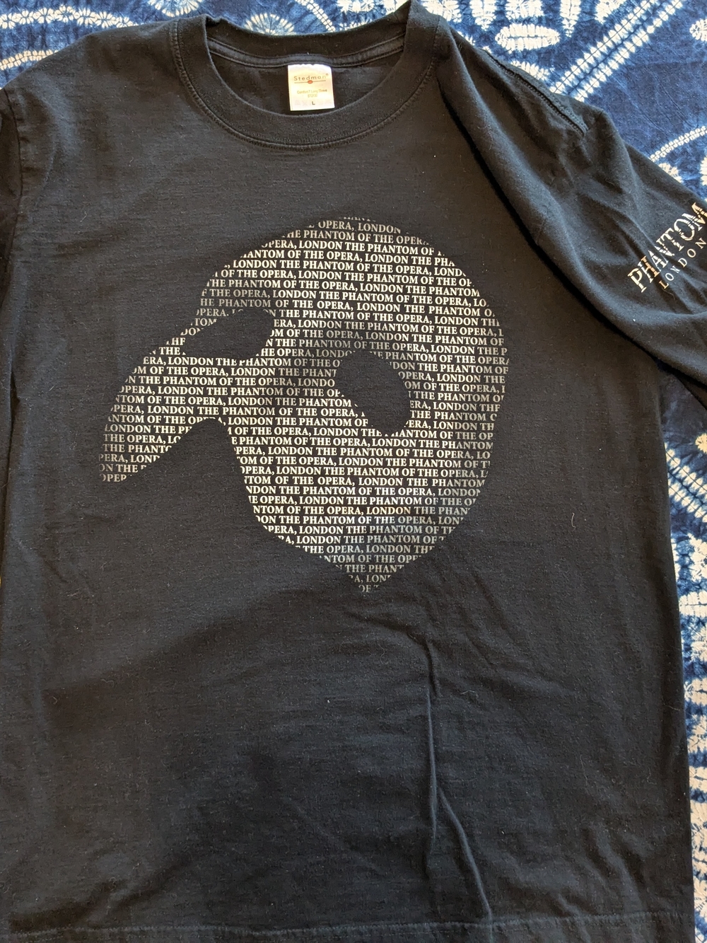 Official Phantom Of The Opera LONDON long sleeve shirt Vintage size Large